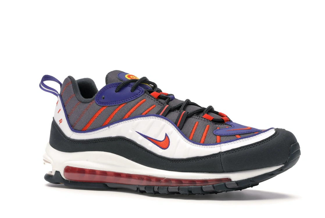 Vue 4 de Nike Air Max 98 Gunsmoke Team Orange