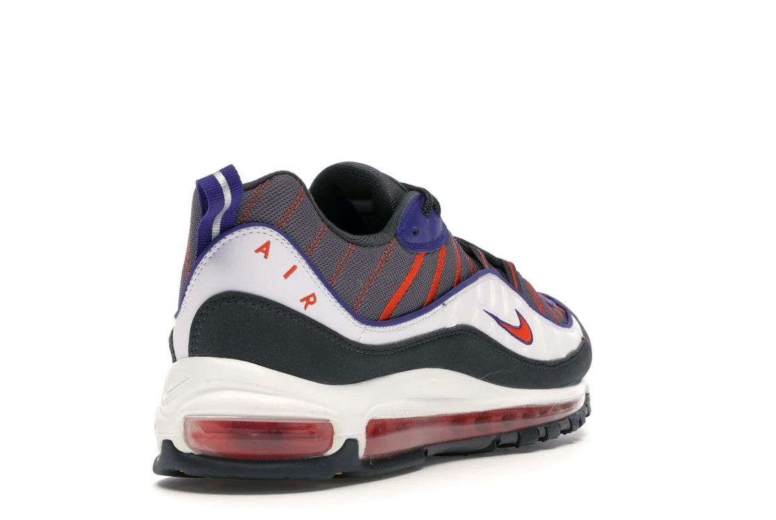 Vue 31 de Nike Air Max 98 Gunsmoke Team Orange