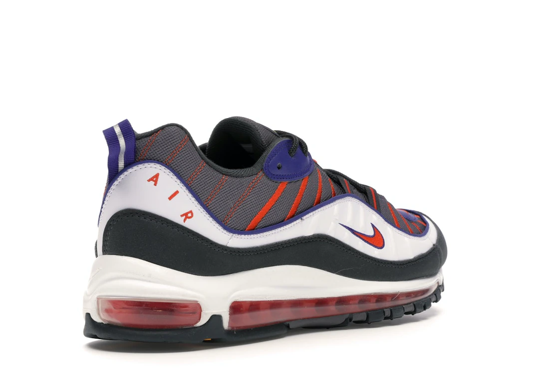 Vue 32 de Nike Air Max 98 Gunsmoke Team Orange