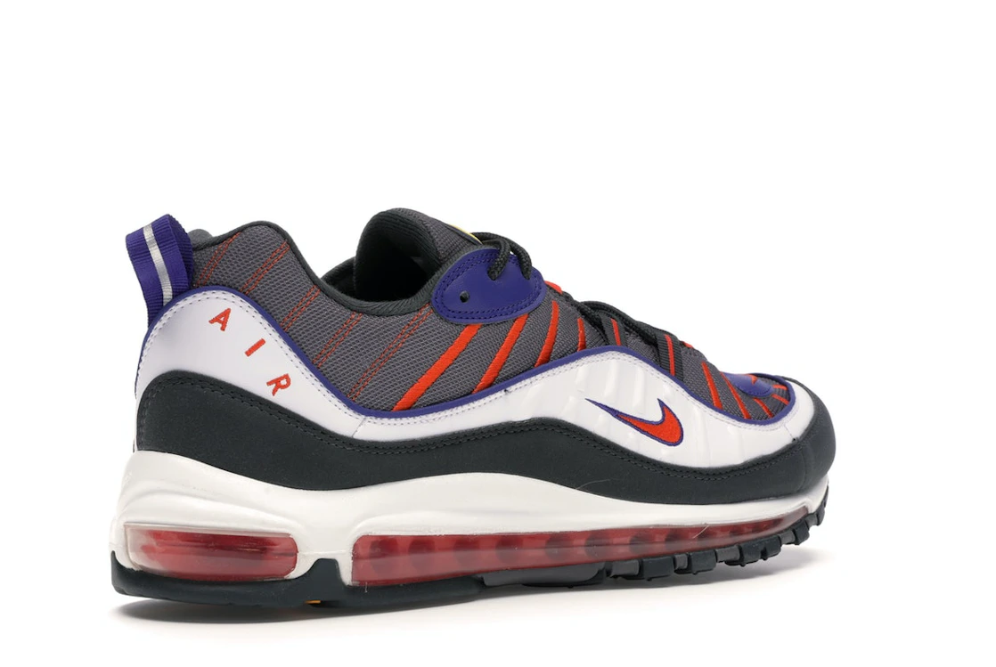Vue 33 de Nike Air Max 98 Gunsmoke Team Orange