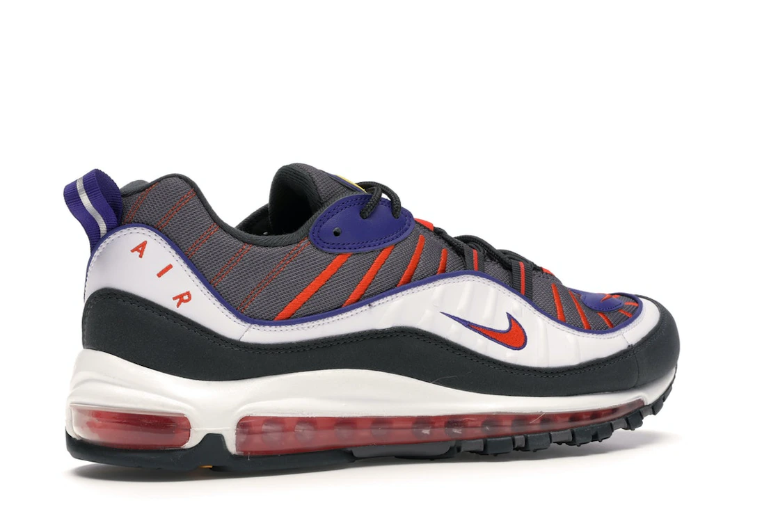 Vue 34 de Nike Air Max 98 Gunsmoke Team Orange