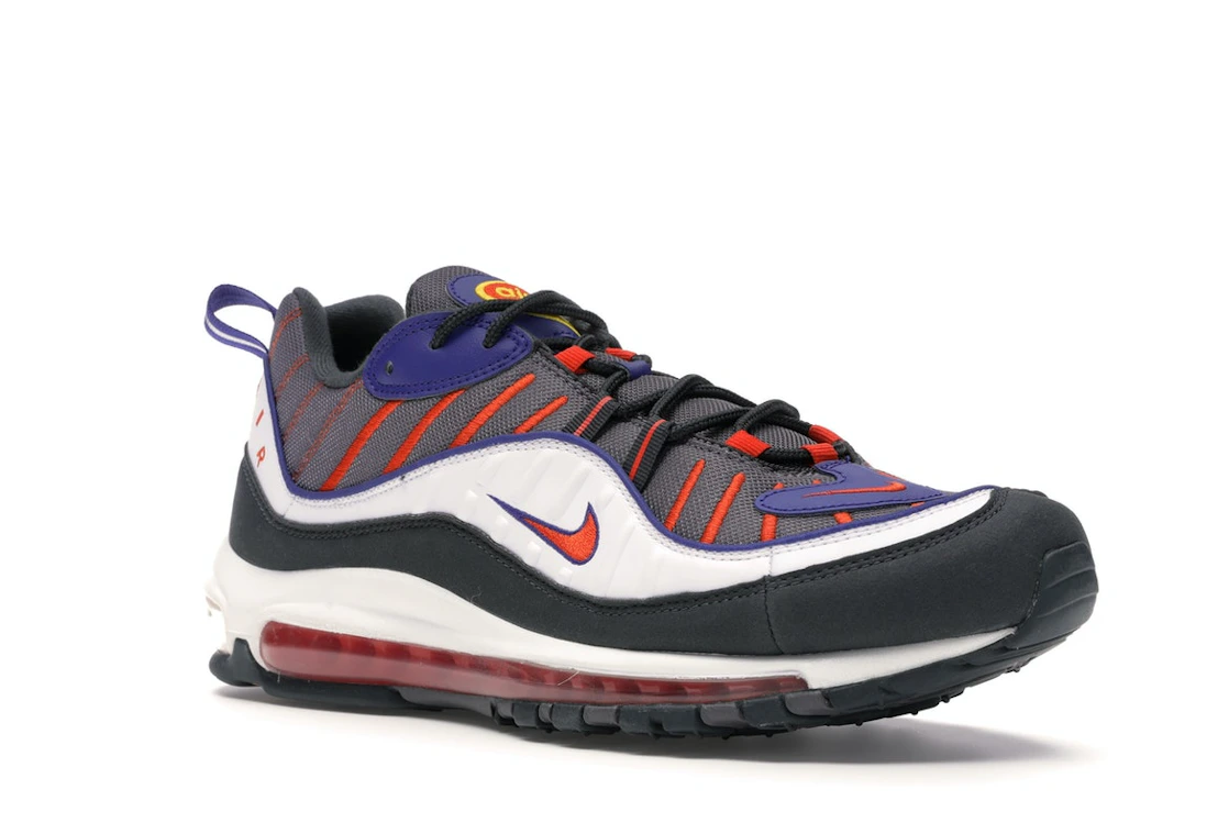 Vue 5 de Nike Air Max 98 Gunsmoke Team Orange