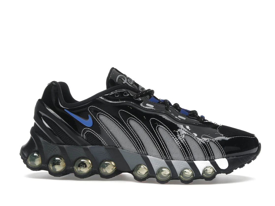 Vue 2 de Nike Air Max Dn8 Patta Black Metallic Silver