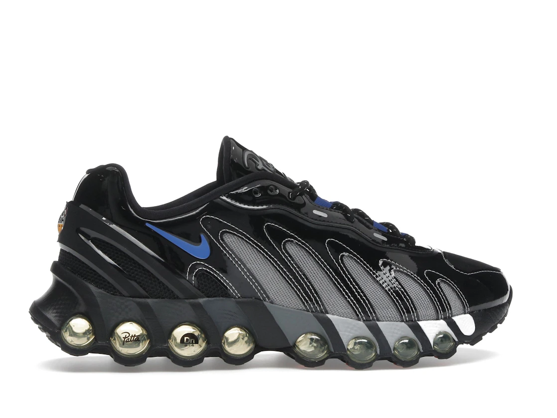 Vue 36 de Nike Air Max Dn8 Patta Black Metallic Silver