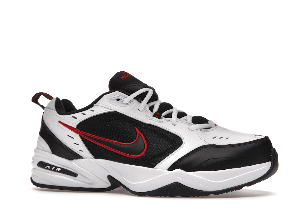 Vue 3 de Nike Air Monarch IV 4E Wide White Red