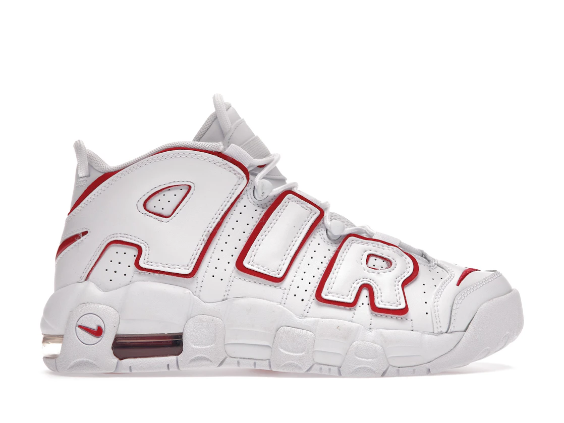 Vue 1 de Nike Air More Uptempo White Varsity Red Outline (GS)