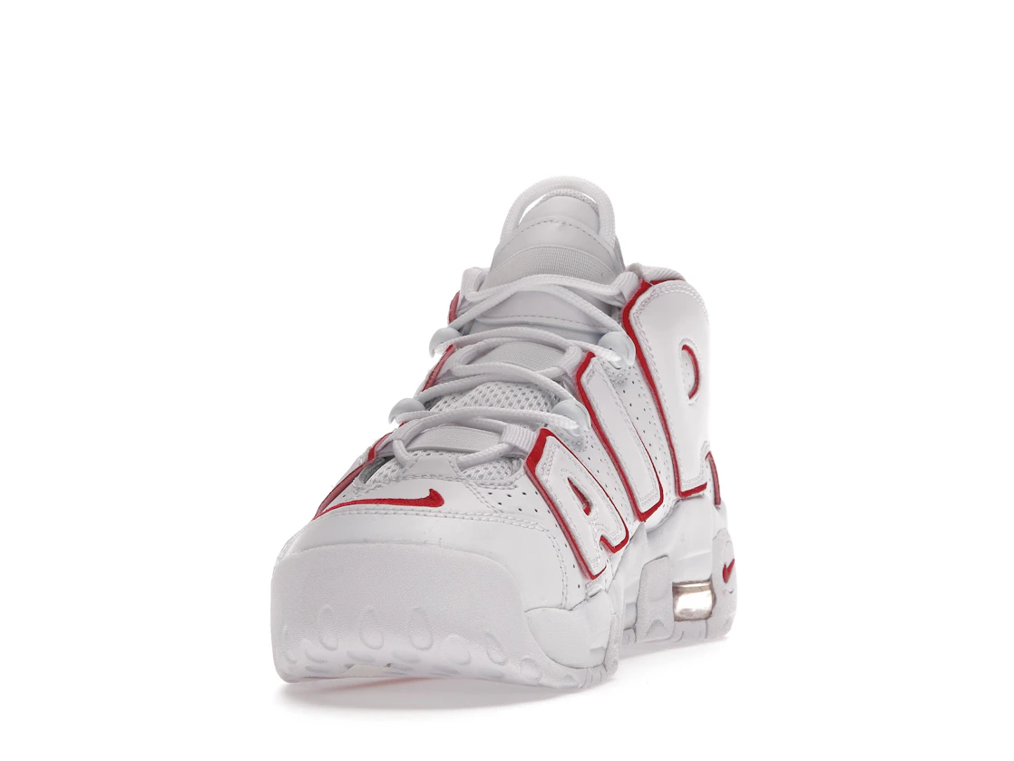 Vue 12 de Nike Air More Uptempo White Varsity Red Outline (GS)