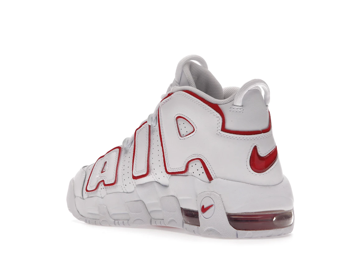 Vue 24 de Nike Air More Uptempo White Varsity Red Outline (GS)