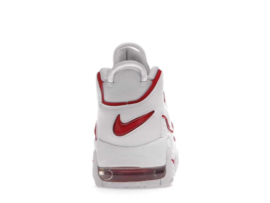Vue 28 de Nike Air More Uptempo White Varsity Red Outline (GS)