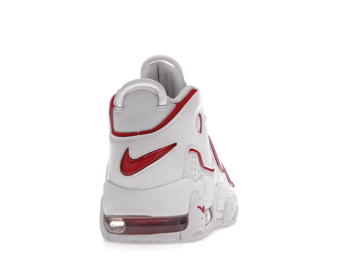 Vue 29 de Nike Air More Uptempo White Varsity Red Outline (GS)