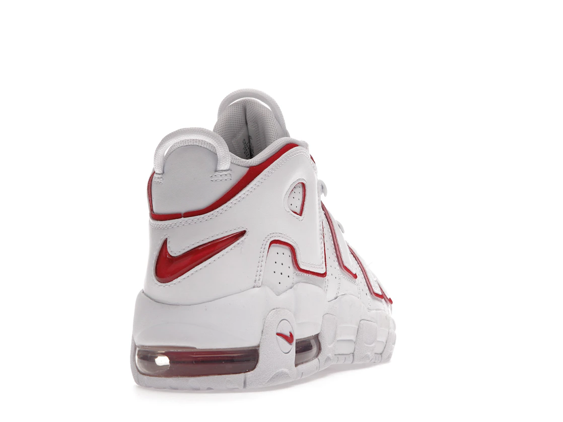Vue 30 de Nike Air More Uptempo White Varsity Red Outline (GS)
