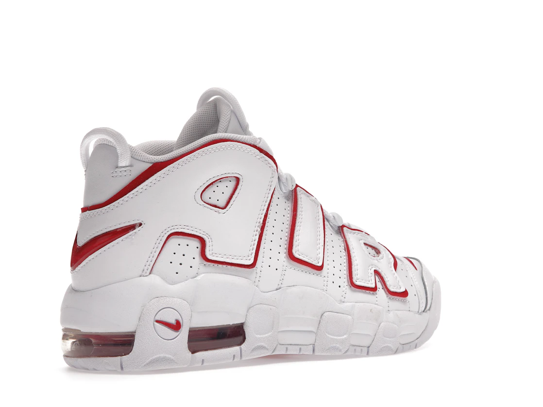 Vue 33 de Nike Air More Uptempo White Varsity Red Outline (GS)