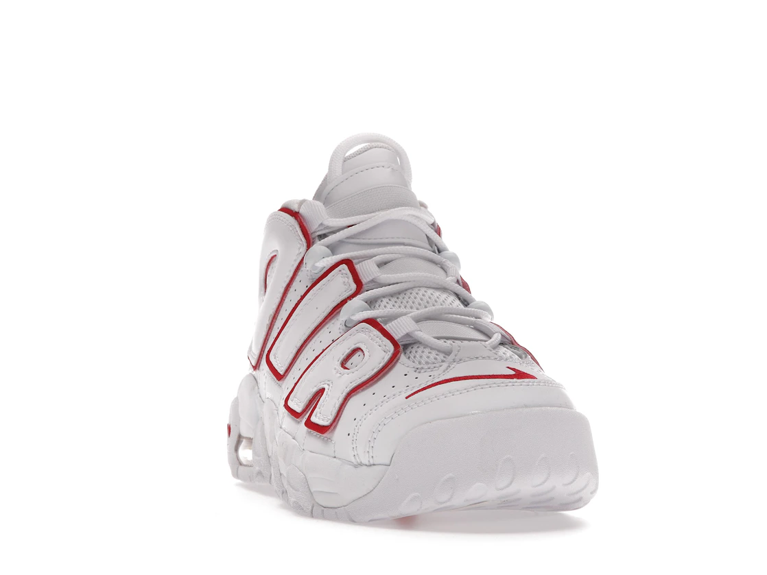 Vue 8 de Nike Air More Uptempo White Varsity Red Outline (GS)