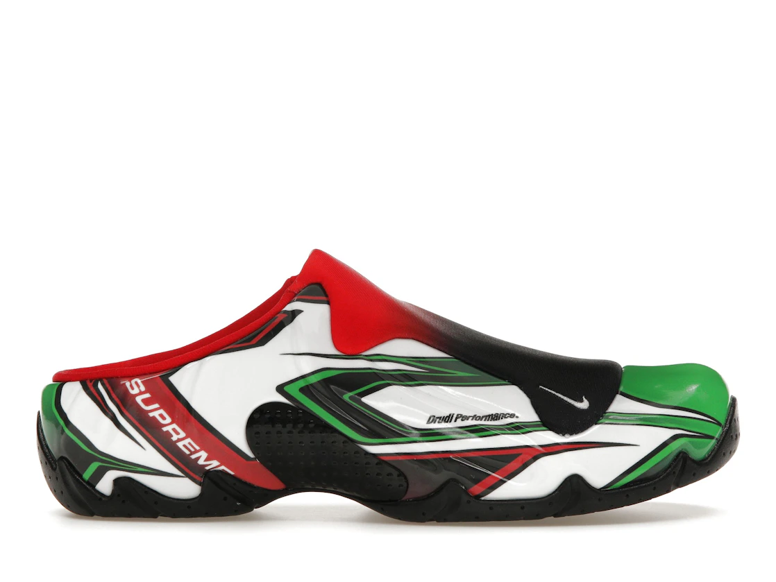 Vue 1 de Nike Clogposite Supreme White Gym Red Green