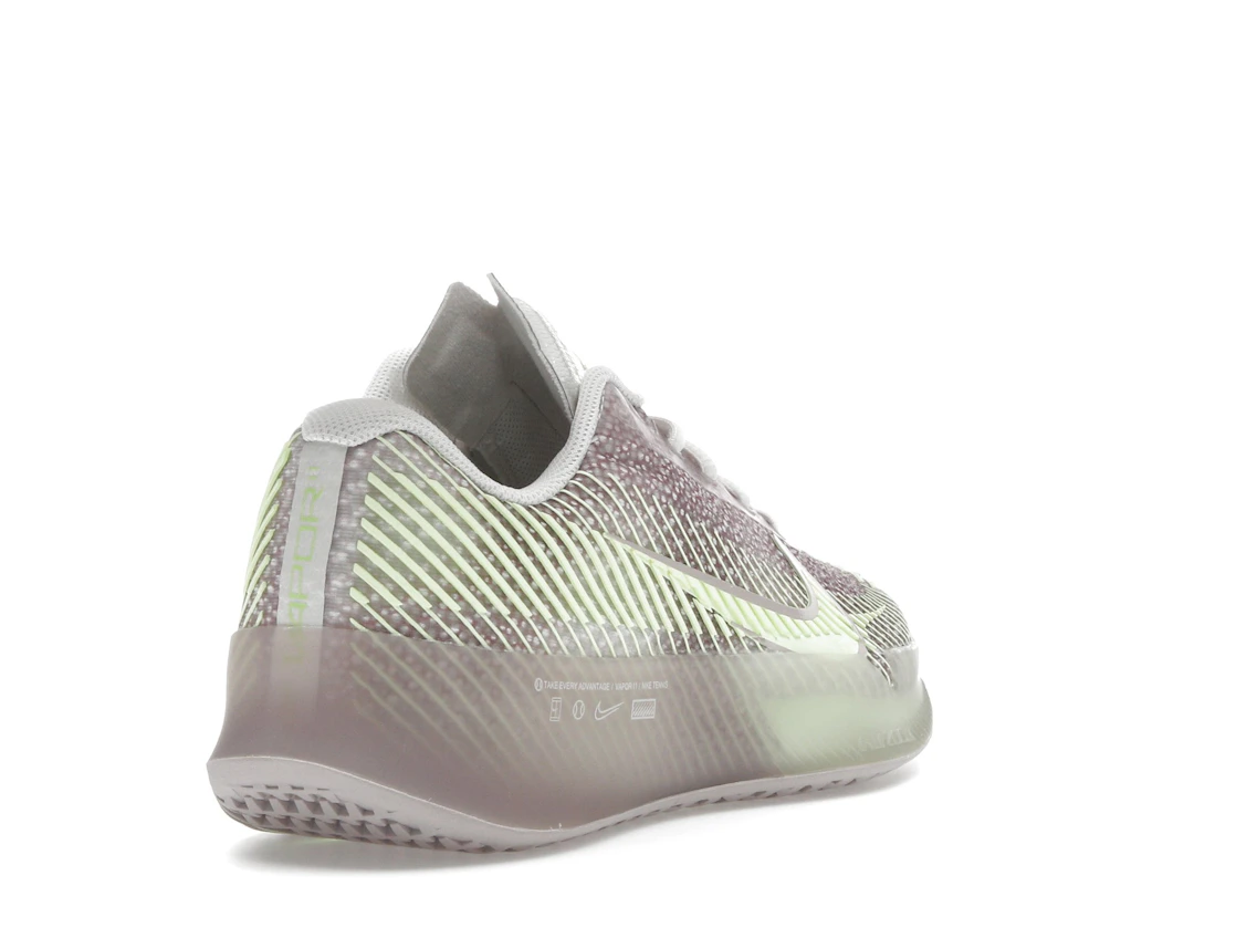 Vue 31 de Nike Court Air Zoom Vapor 11 Premium HC Phantom Platinum Violet Barely Volt 