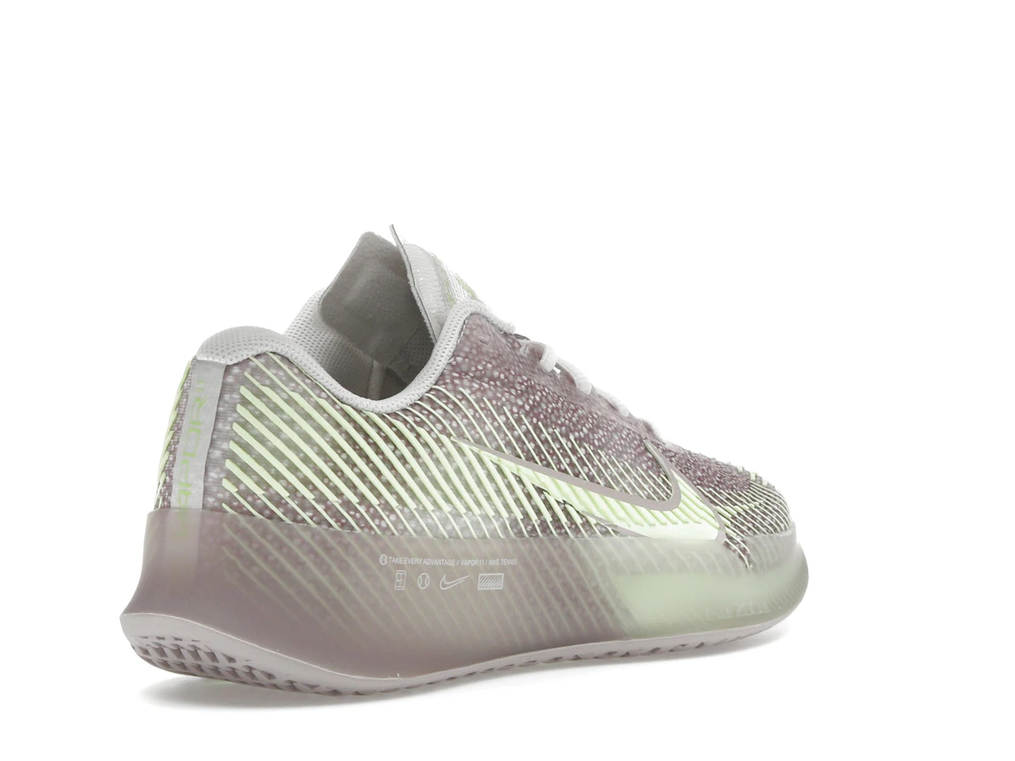 Vue 32 de Nike Court Air Zoom Vapor 11 Premium HC Phantom Platinum Violet Barely Volt 