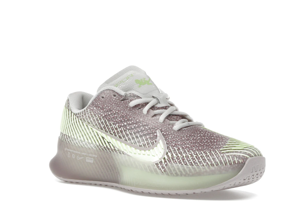 Vue 5 de Nike Court Air Zoom Vapor 11 Premium HC Phantom Platinum Violet Barely Volt 