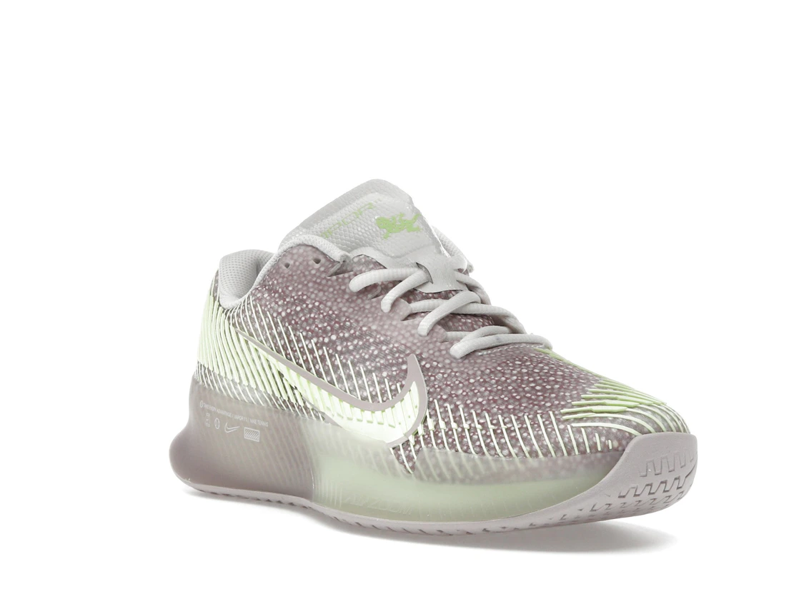 Vue 6 de Nike Court Air Zoom Vapor 11 Premium HC Phantom Platinum Violet Barely Volt 
