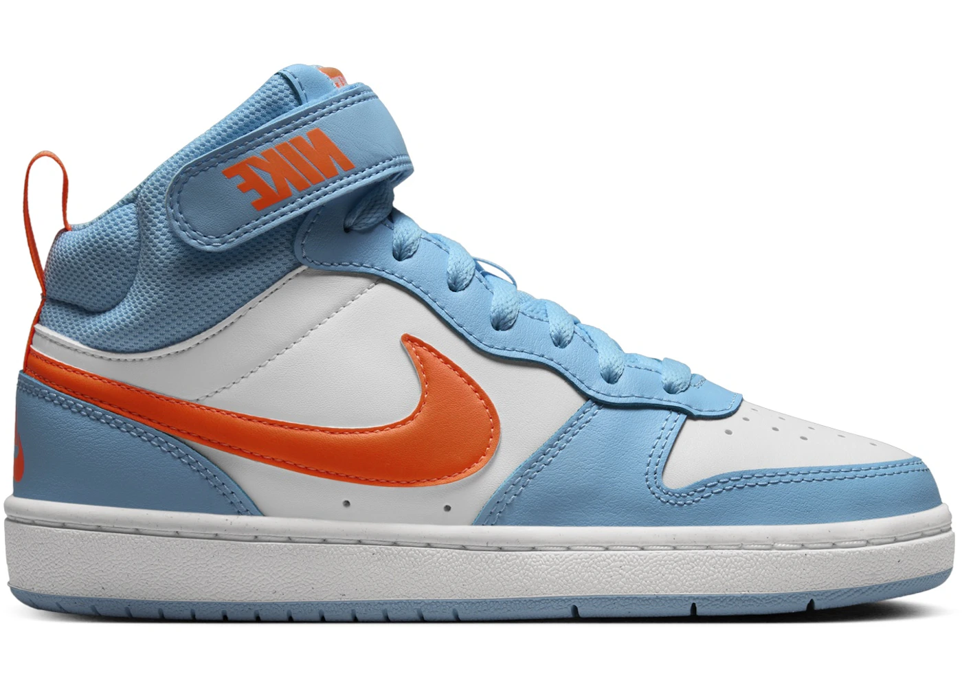 Nike Court Borough Mid 2 Aquarius Blue White Total Orange (GS)