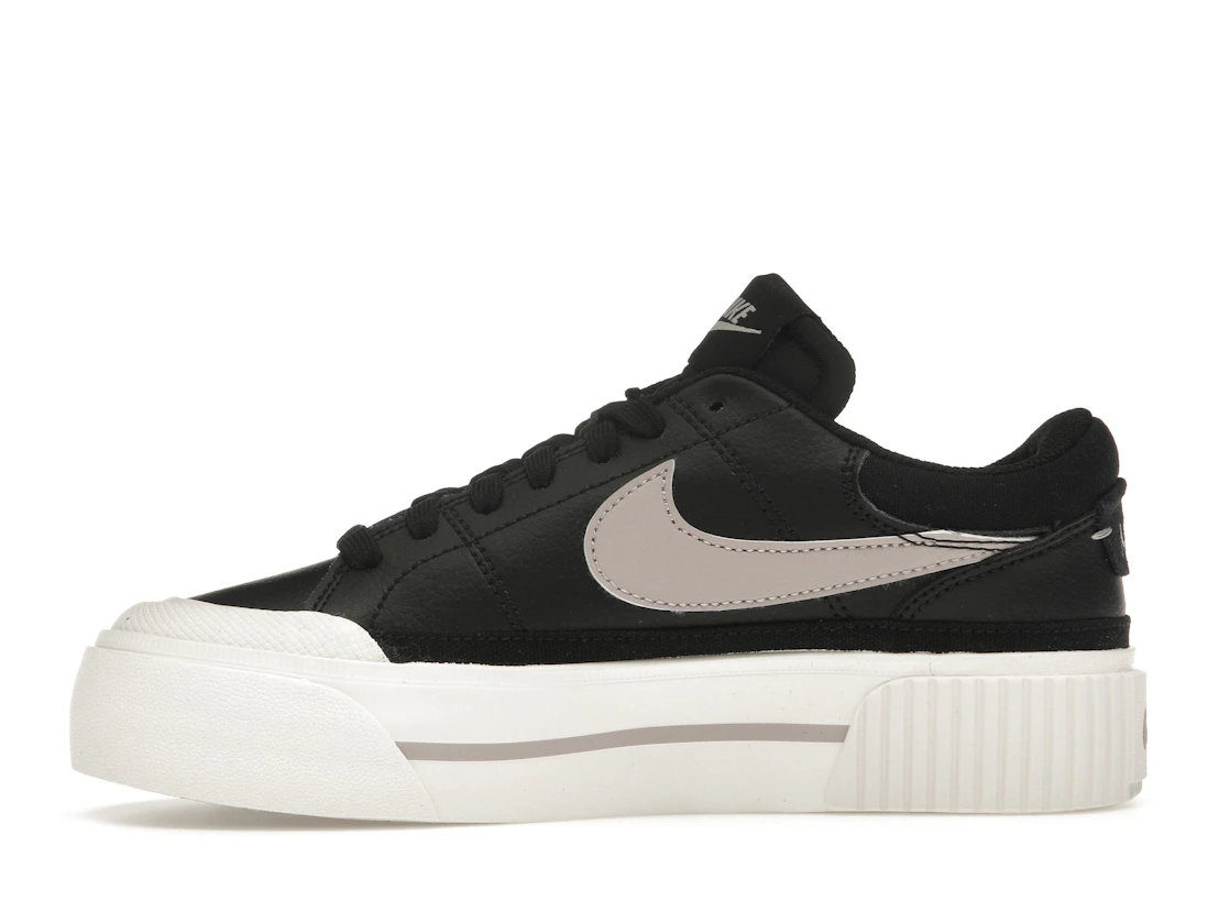Vue 18 de Nike Court Legacy Lift Black Sail Platinum Violet 
