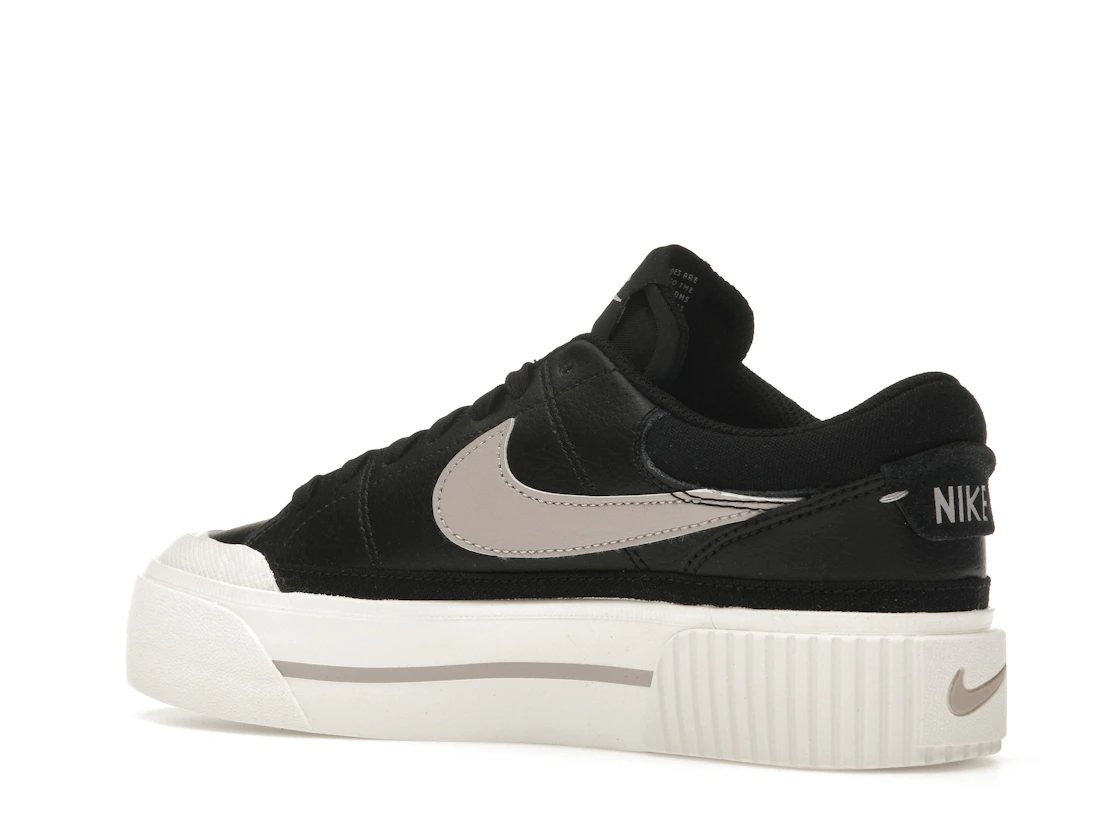 Vue 22 de Nike Court Legacy Lift Black Sail Platinum Violet 
