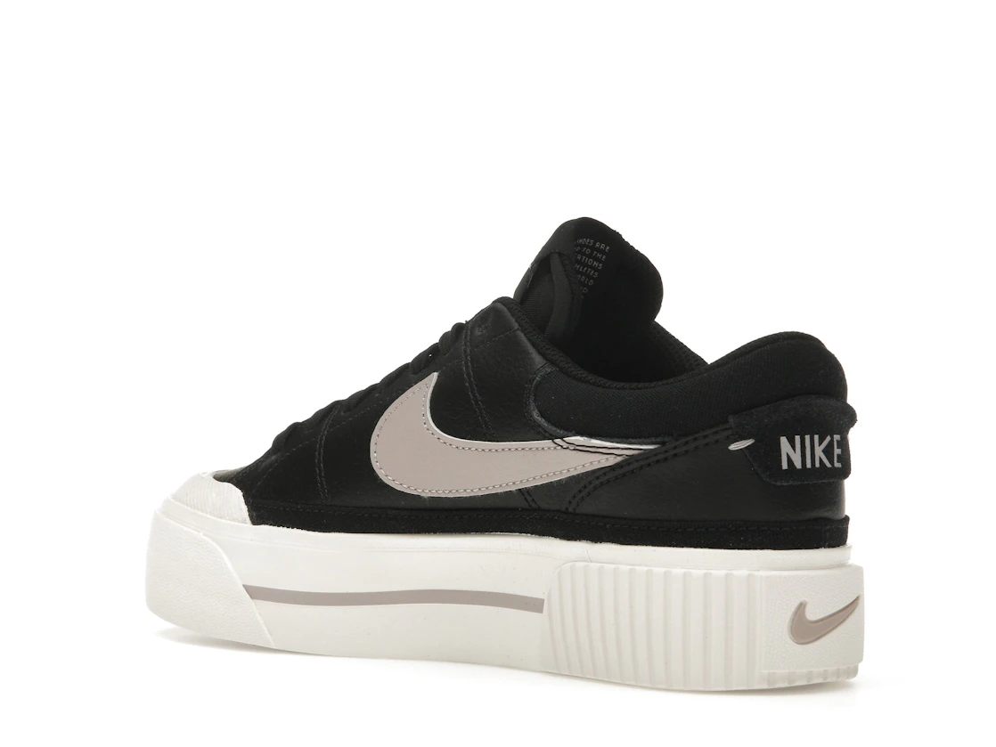 Vue 23 de Nike Court Legacy Lift Black Sail Platinum Violet 