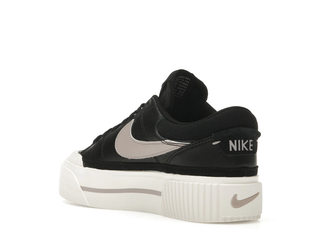 Vue 24 de Nike Court Legacy Lift Black Sail Platinum Violet 