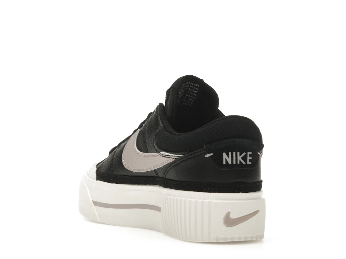 Vue 25 de Nike Court Legacy Lift Black Sail Platinum Violet 