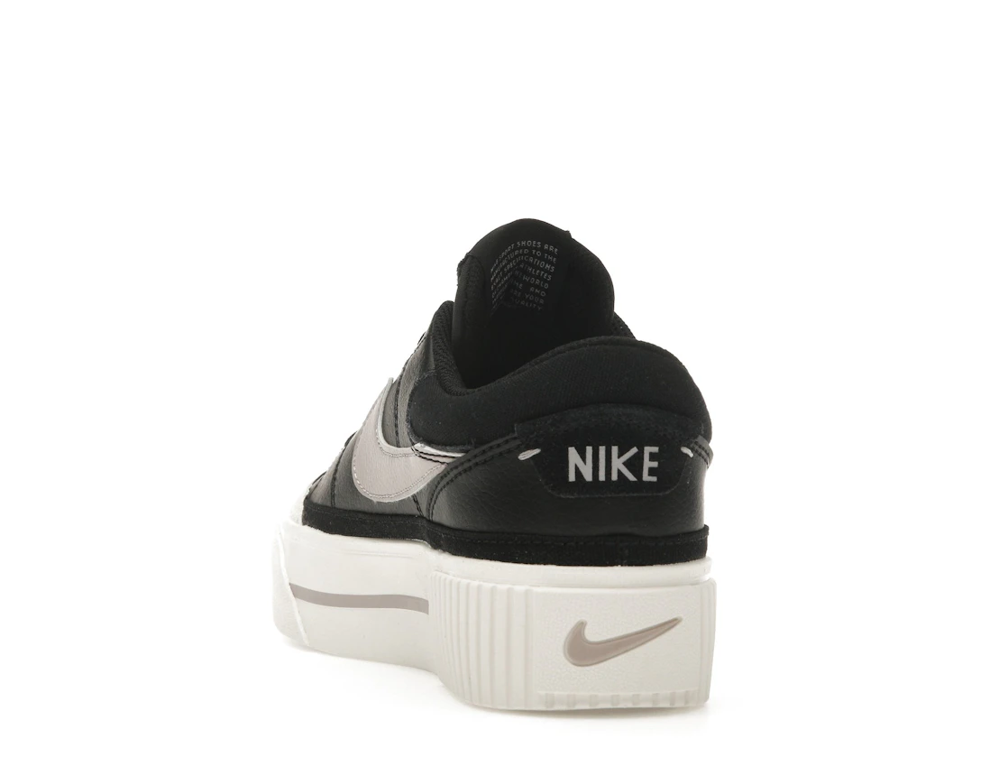 Vue 26 de Nike Court Legacy Lift Black Sail Platinum Violet 