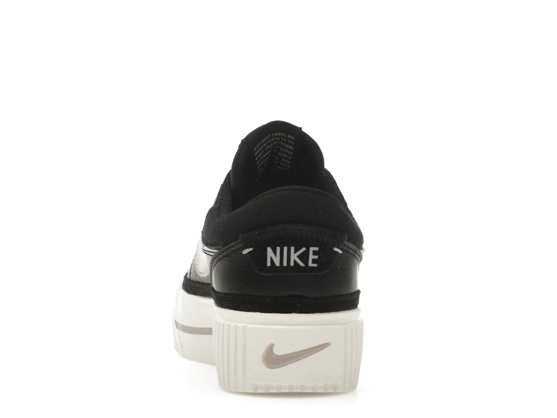 Vue 27 de Nike Court Legacy Lift Black Sail Platinum Violet 