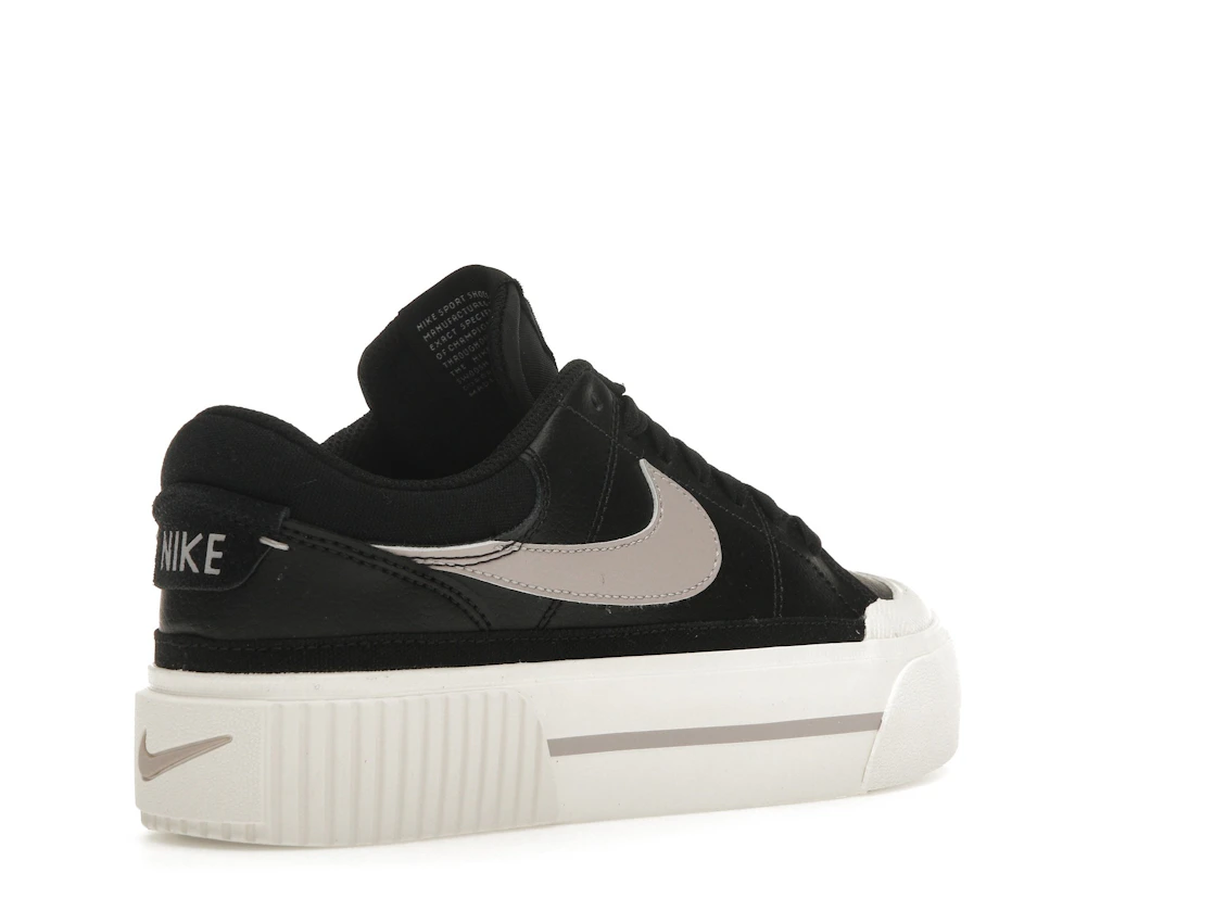 Vue 32 de Nike Court Legacy Lift Black Sail Platinum Violet 