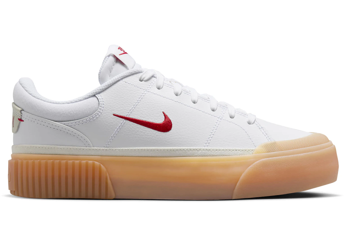 Nike Court Legacy Lift White Gum Yellow Sail University Red 