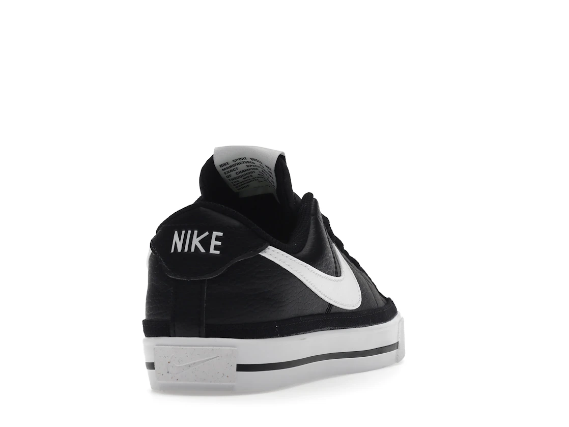 Vue 30 de Nike Court Legacy Next Nature Black White 