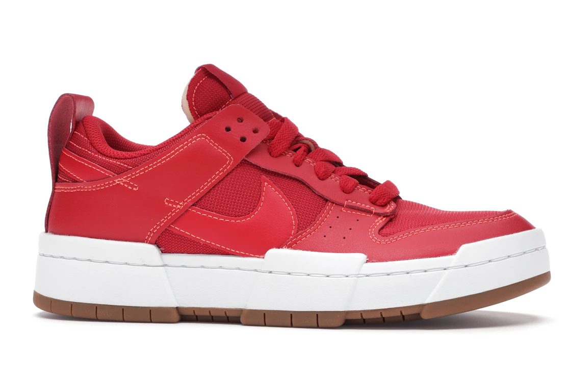 Vue 2 de Nike Dunk Low Disrupt Red Gum 