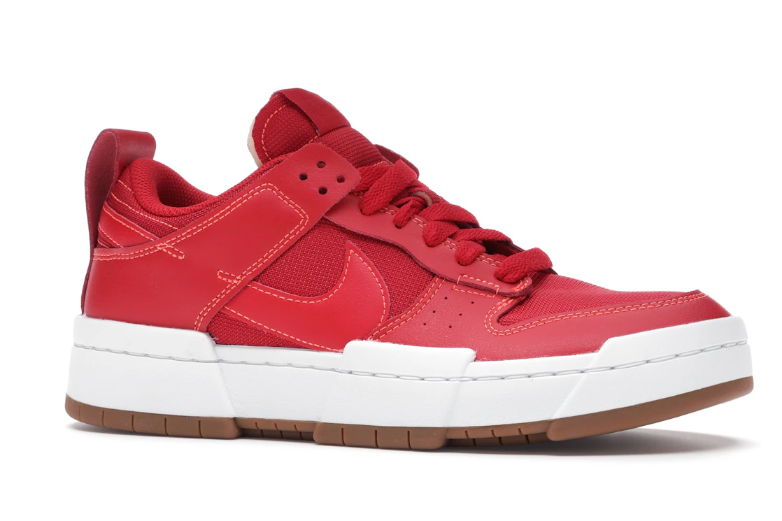 Vue 3 de Nike Dunk Low Disrupt Red Gum 