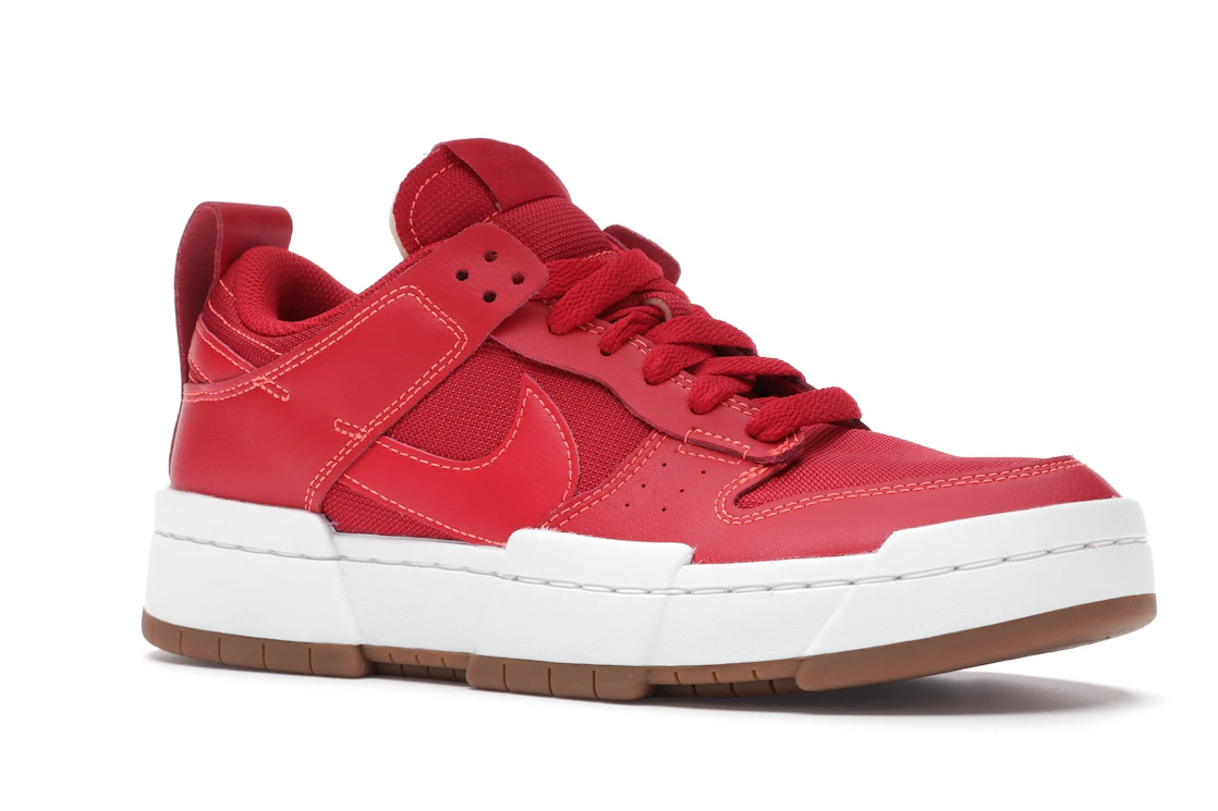 Vue 4 de Nike Dunk Low Disrupt Red Gum 