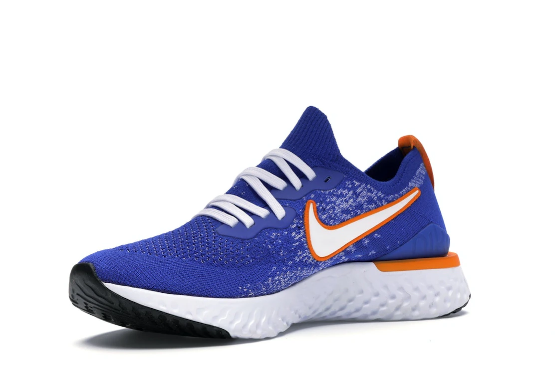 Vue 15 de Nike Epic React Flyknit 2 Racer Blue