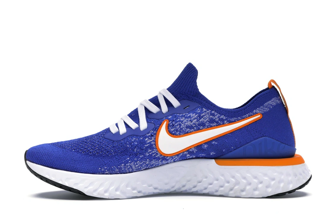 Vue 19 de Nike Epic React Flyknit 2 Racer Blue