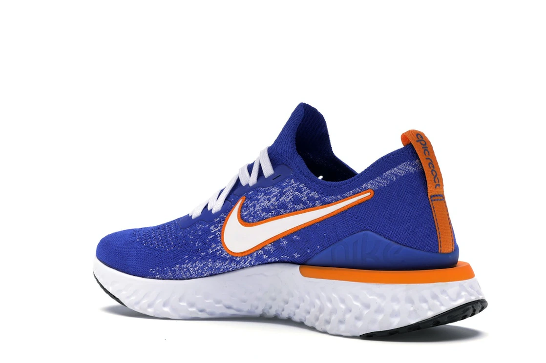Vue 23 de Nike Epic React Flyknit 2 Racer Blue