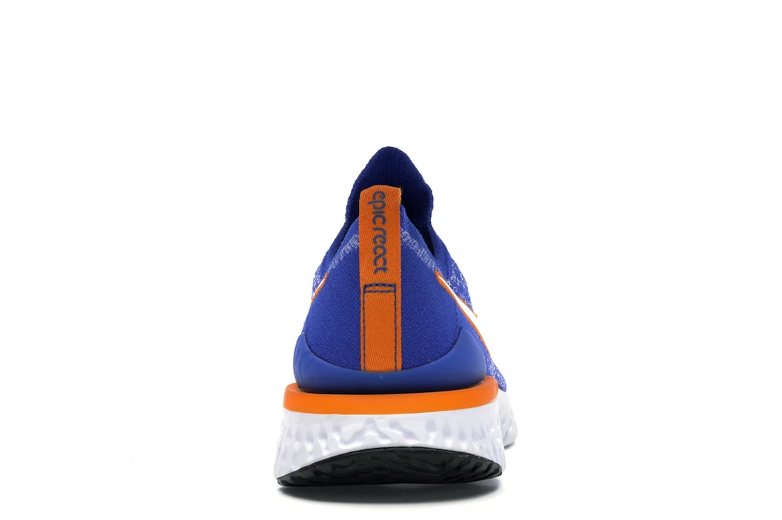 Vue 28 de Nike Epic React Flyknit 2 Racer Blue