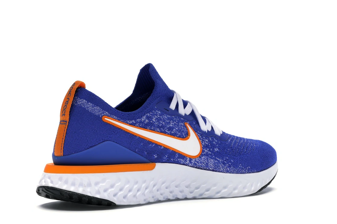 Vue 33 de Nike Epic React Flyknit 2 Racer Blue
