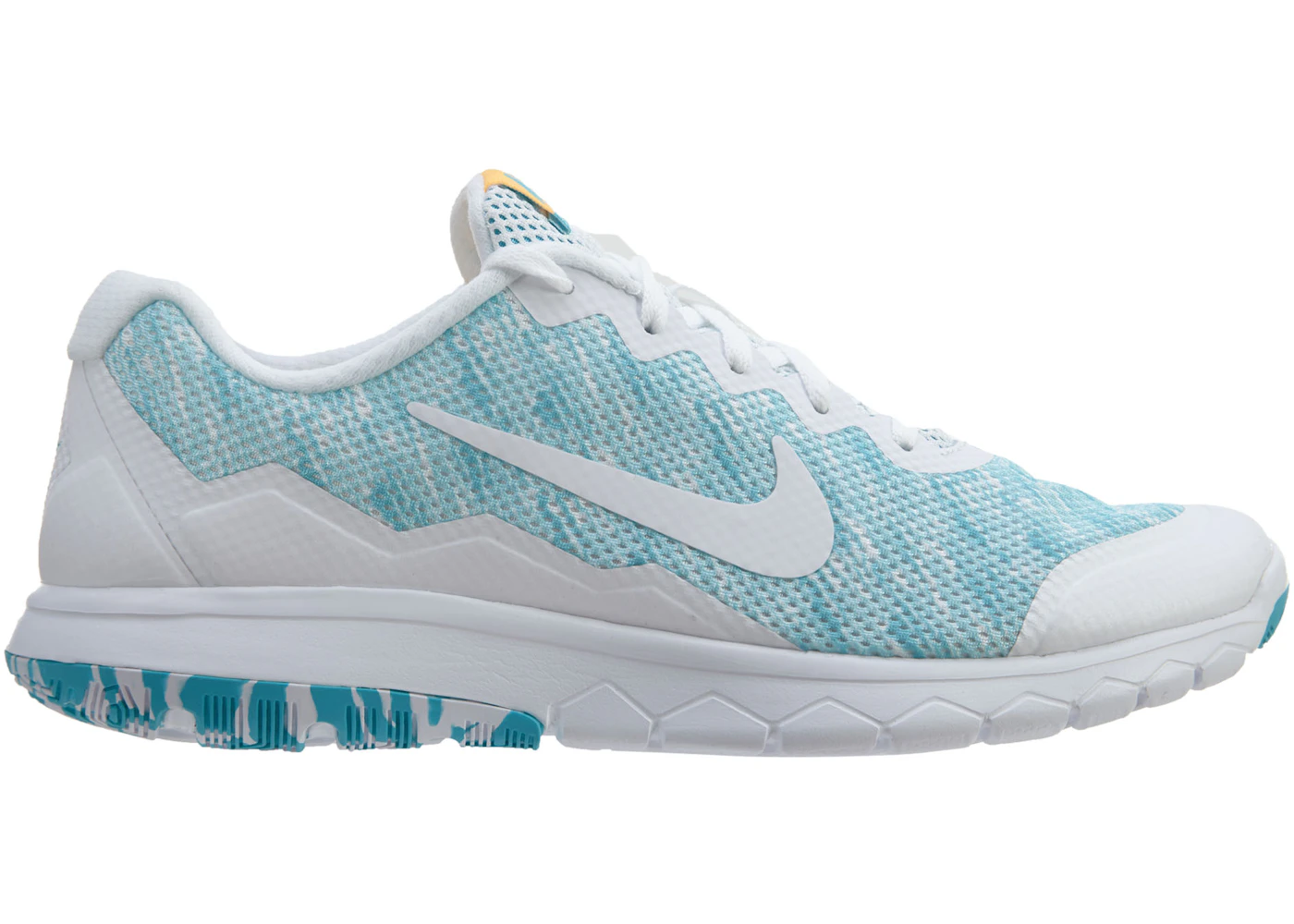 Nike Flex Experience Rn 4 Prem Gamma Blue White-Lsr Orange-White 