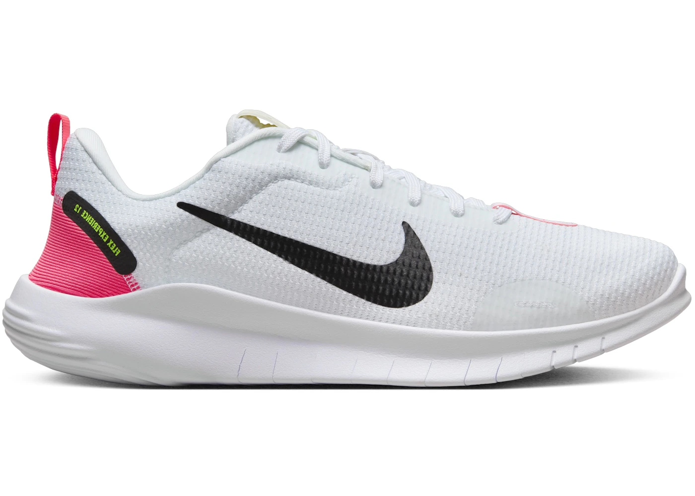 Nike Flex Experience Run 12 White Hot Punch Volt Black 