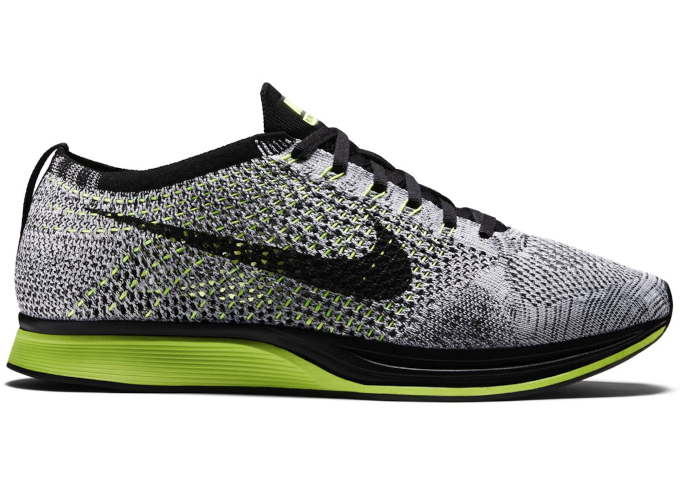 Nike Flyknit Racer Oreo Volt
