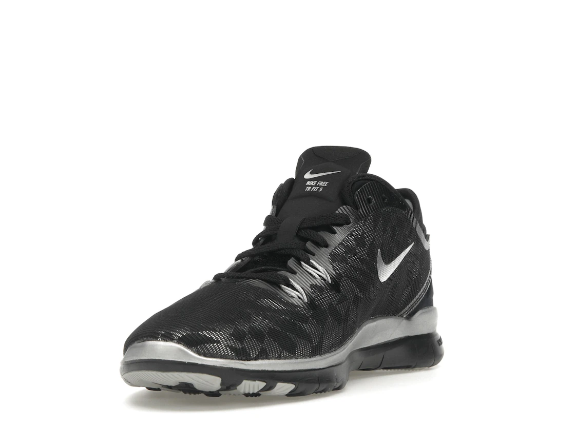 Vue 13 de Nike Free 5.0 TR Fit 5 Black Metallic Silver 