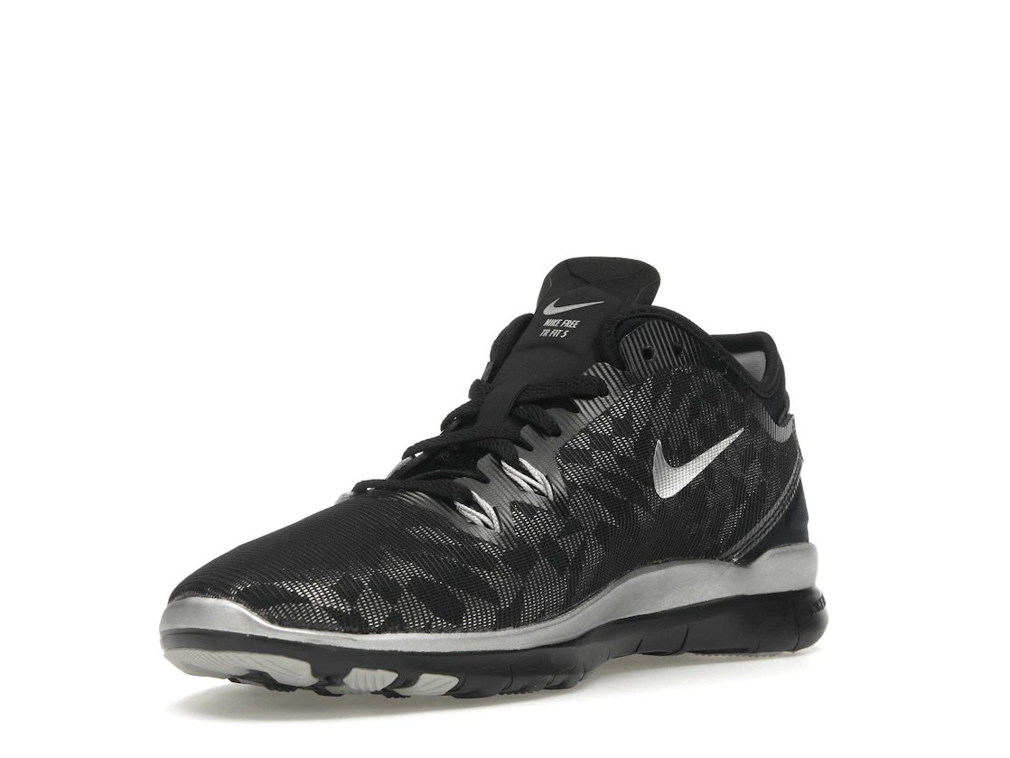 Vue 14 de Nike Free 5.0 TR Fit 5 Black Metallic Silver 