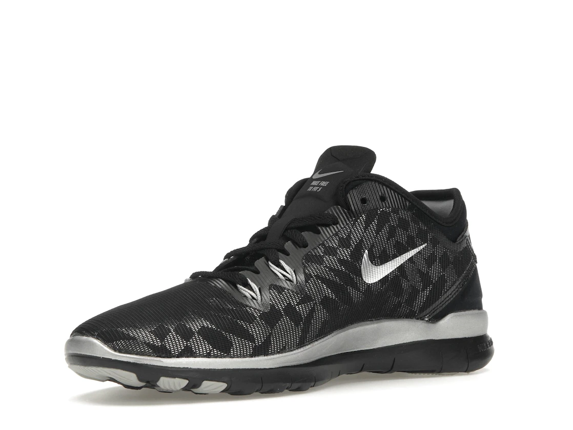 Vue 15 de Nike Free 5.0 TR Fit 5 Black Metallic Silver 