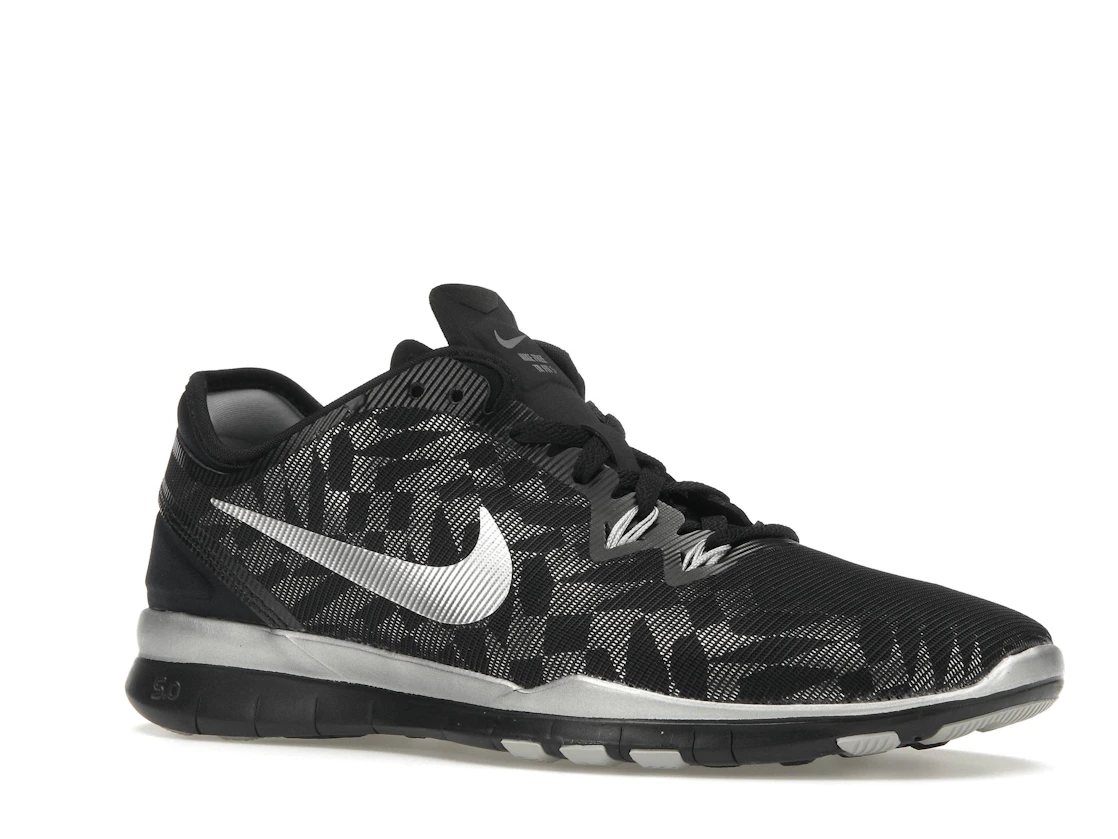 Vue 4 de Nike Free 5.0 TR Fit 5 Black Metallic Silver 