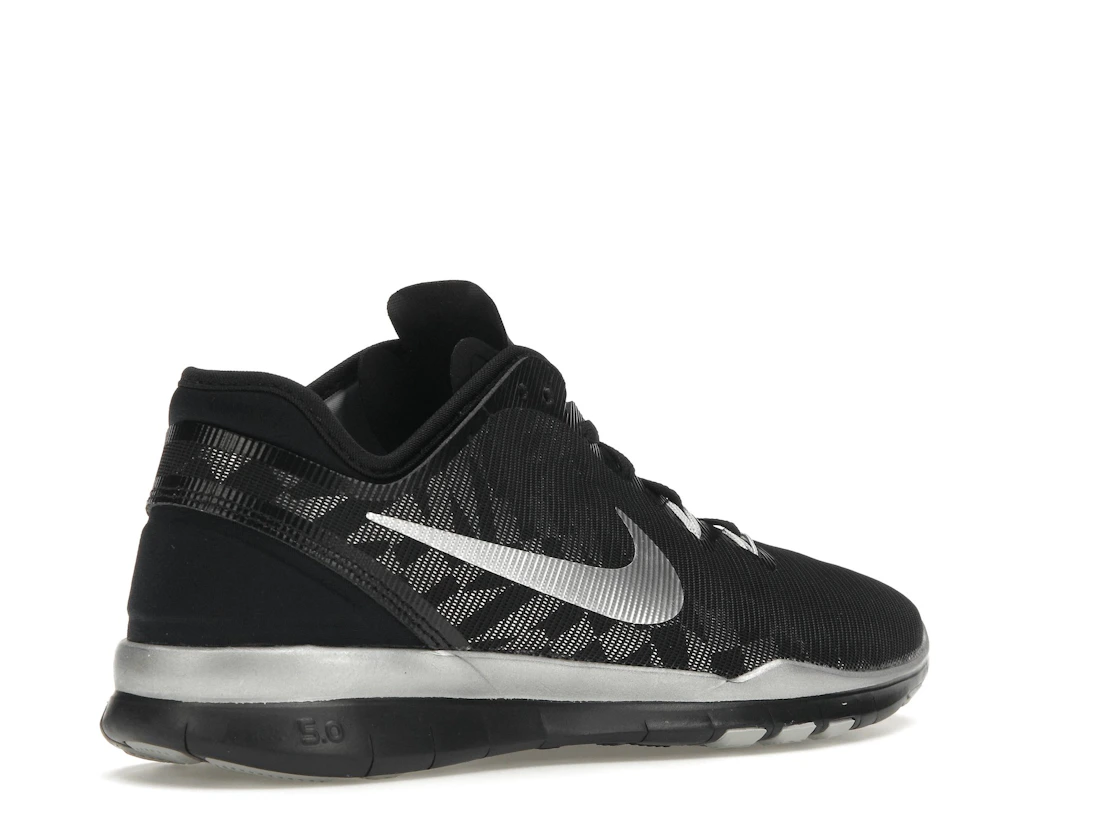 Vue 33 de Nike Free 5.0 TR Fit 5 Black Metallic Silver 