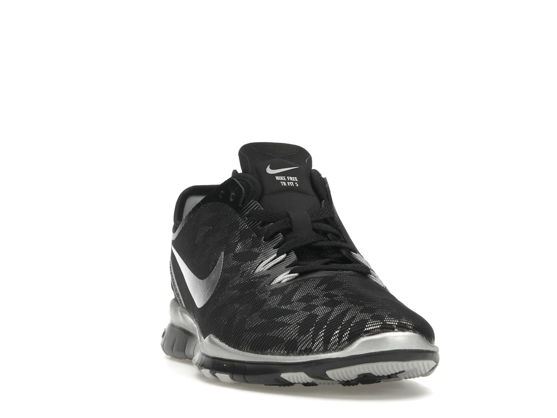 Vue 8 de Nike Free 5.0 TR Fit 5 Black Metallic Silver 